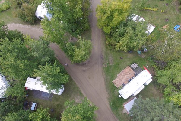 Lake Metigoshe Campground, Manitoba, Canada - Aerial Shot of Lots